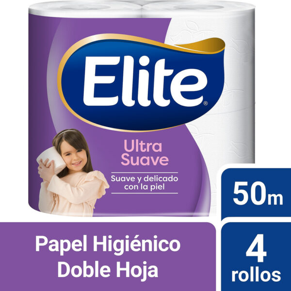 Elite Papel Higiénico Elite Doble Hoja Ultra 4 un 50 mt